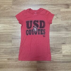 Adidas - Women's USD Coyotes Red Short Sleeve Tee - Size S